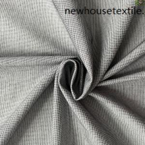 Cotton polyester stretch yarn dyed fabric